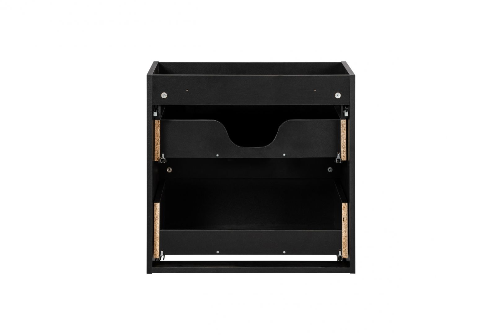 Koupelnová skříňka NOVA ČERNÁ 82-50 2S - pod umyvadlo 50