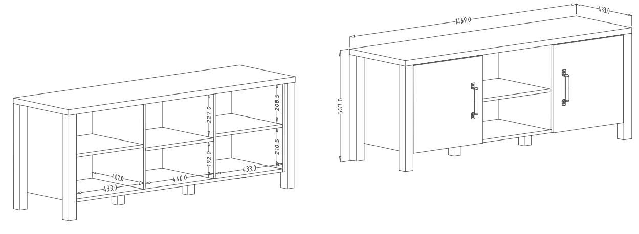 Obývací sestava OLIN II Appenzellský smrk
