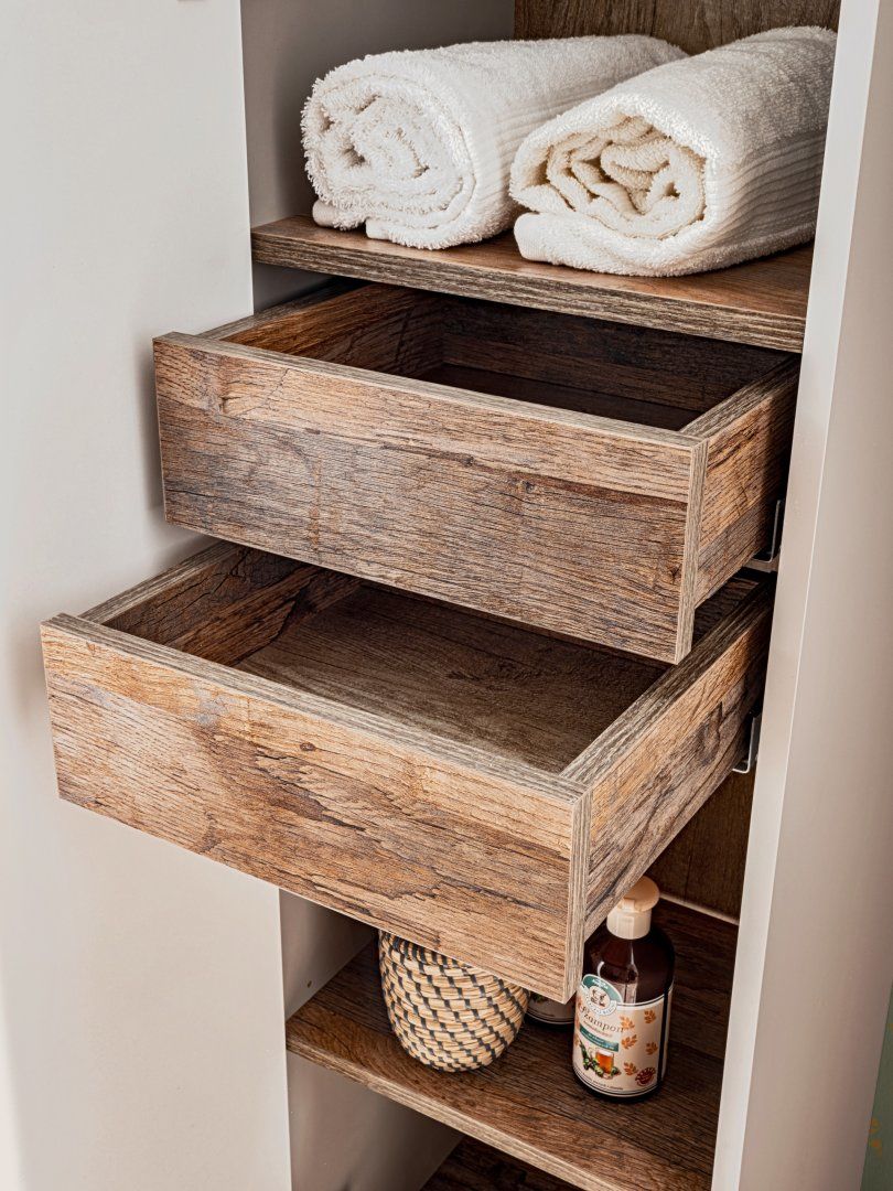 Koupelnová skříňka SANTA FEE ŠEDÁ 80-01 - vysoká