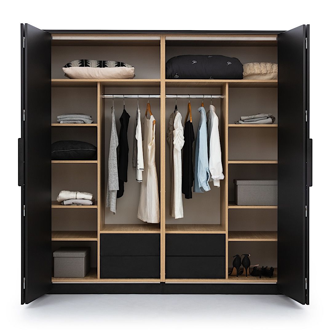 Šatní skříň BLACK LOOFT 4D