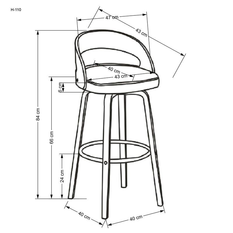 Barová židle H-110