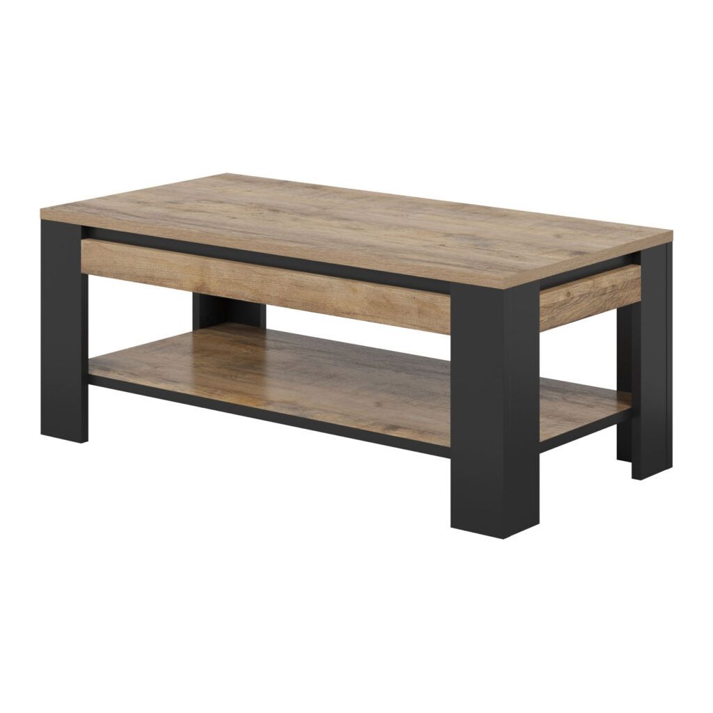 Obývací pokoj TEODOR dub samdal/černý mat