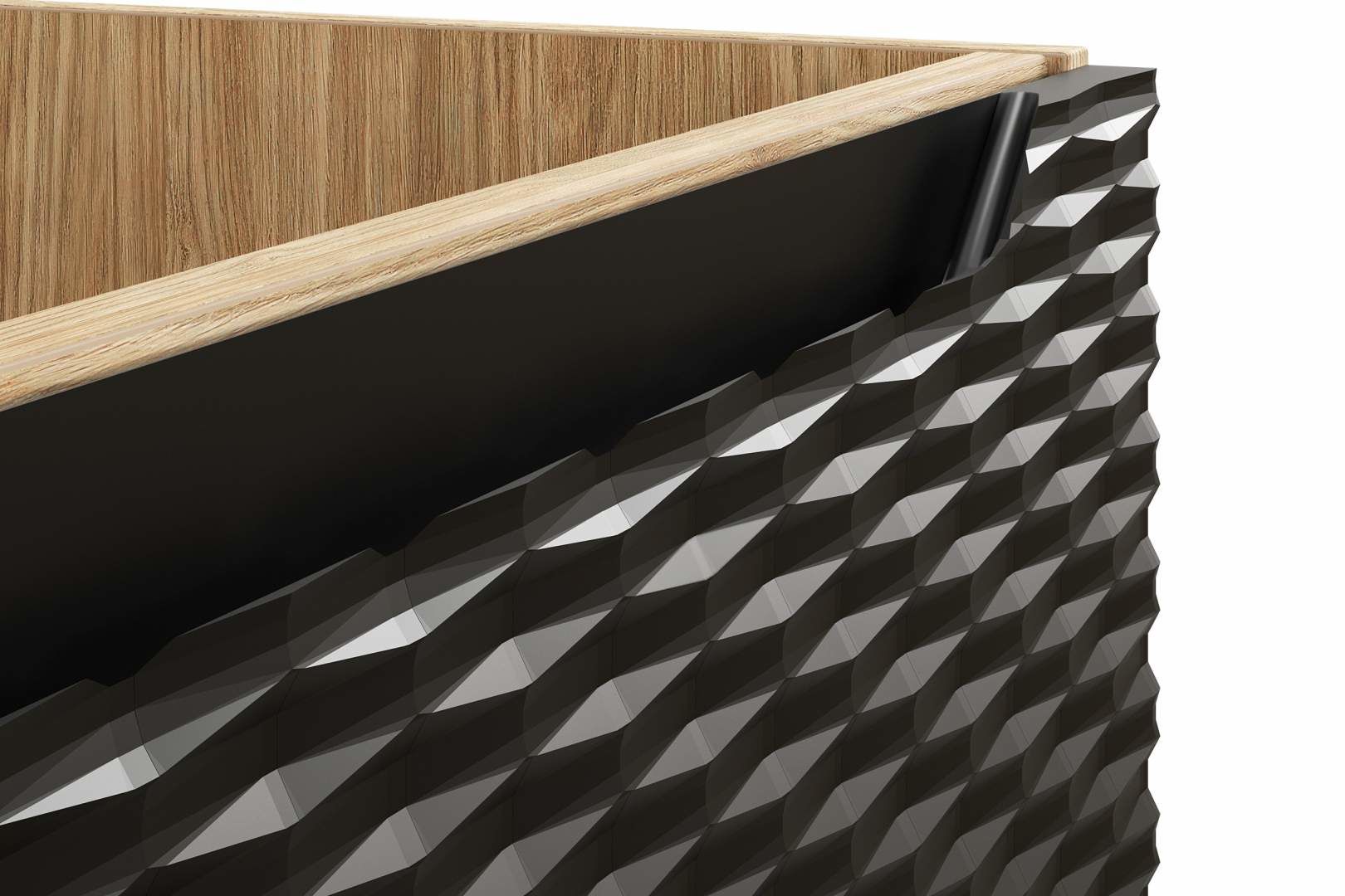 Koupelnová skříňka OCEAN ČERNÁ 82-70 2S a deska SKLADEM