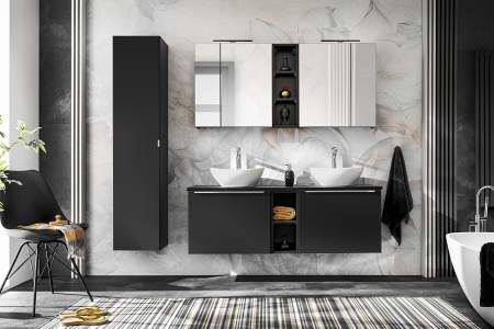 Koupelnová sestava SANTA FEE ČERNÁ 215 II