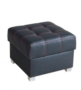 Kožený taburet IRIS